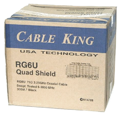 RG6 Quad Shield Cable QS-3
